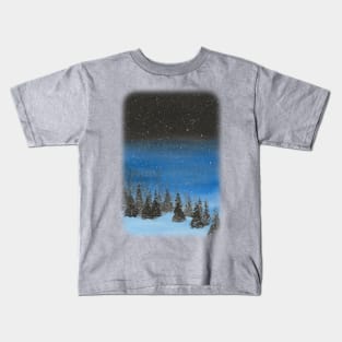 Blue Christmas Kids T-Shirt